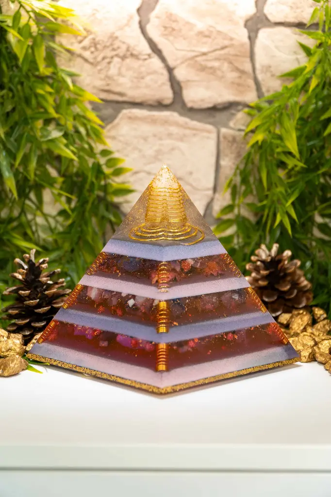 XL Orgonit-Pyramide "Orchidée Royale" 