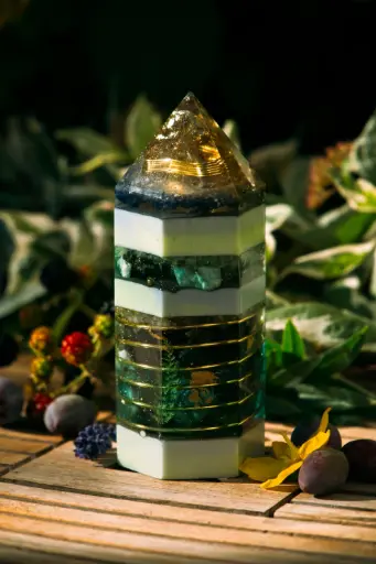[OO-250705-06L] Hexagon Orgonit Obelisk "Thalanor"