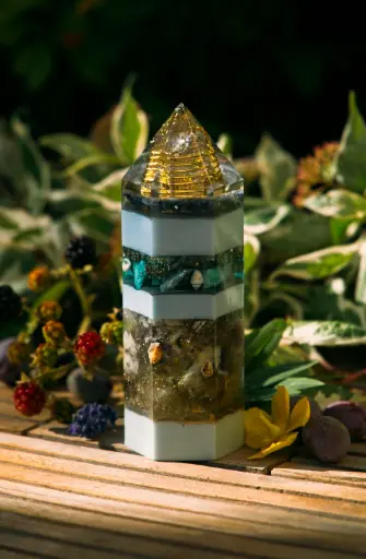 [OO-250705-03M] Hexagon Orgonit Obelisk "Anvalith"