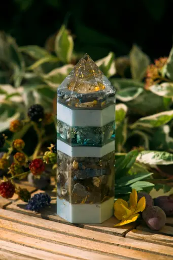 [OO-250705-02S] Hexagon Orgonit Obelisk "Nimrathil"